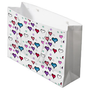 Valentijnsdag hart groot cadeauzakje