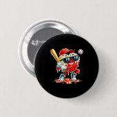 Valentijnsdag Hart Honkbal Drip Ijs Jongens Ronde Button 5,7 Cm (Voorkant /achterkant)
