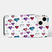 Valentijnsdag hart iPhone 14 Hoesje (Achterkant horizontaal)