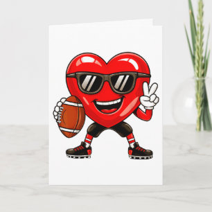 Valentijnsdag Hart Jongens Voetballen Jongens Meis Kaart