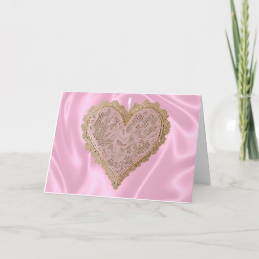Valentijnsdag Hart Kaart (Voorkant)
