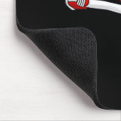 Valentijnsdag hart karate kick fun jongens meisjes muismat (Hoek)