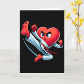 Valentijnsdag Hart Karate Trap Mma Taekwondo Mu Kaart (Gele Bloem)