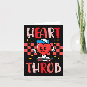 Valentijnsdag Hart Kloppend Skateboard Schattig Pe Kaart