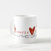 Valentijnsdag Hart Koffiemok (Voorkant links)