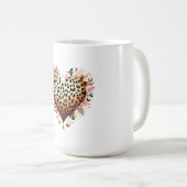Valentijnsdag hart koffiemok (Voorkant rechts)