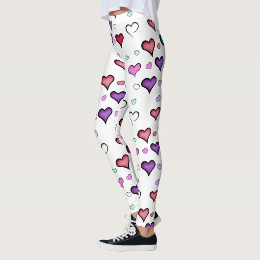 Valentijnsdag hart leggings (Links)