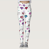 Valentijnsdag hart leggings (Voorkant)