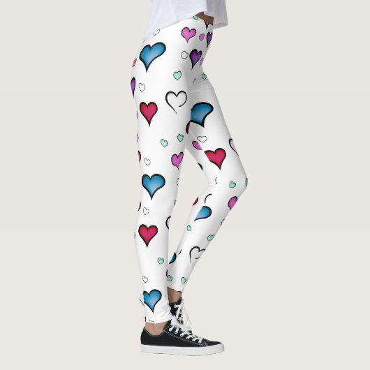 Valentijnsdag hart leggings (Rechts)