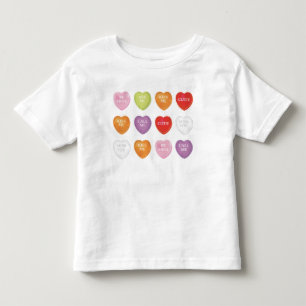 Valentijnsdag Hart Lief Vintage Aangepast Kinder Shirts