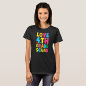 Valentijnsdag Hart Liefde 4e Klas Team Kostuum T-shirt (Voorkant volledig)
