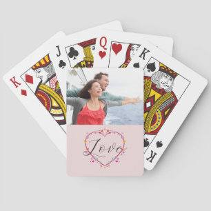 Valentijnsdag Hart Liefde Foto Pokerkaarten