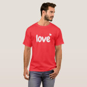 Valentijnsdag Hart Liefde T-shirt (Voorkant volledig)