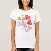Valentijnsdag Hart Lollipop T-shirt (Voorkant)