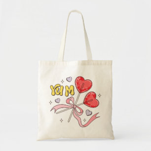 Valentijnsdag Hart Lollipop Tote Bag