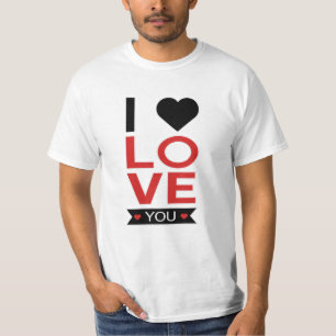 Valentijnsdag Hart Love Couples Cute Gift Idee T-shirt