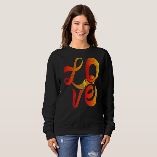 Valentijnsdag Hart Love Funny Matching Couple Trui (Voorkant volledig)