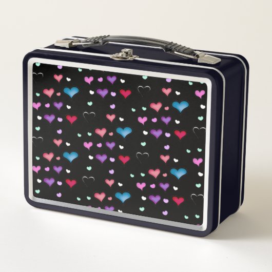 Valentijnsdag hart Metal Lunch Box (Voorkant)