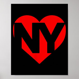 Valentijnsdag Hart New York Nyc Hart Ik Hou Van Ny Poster