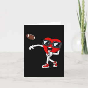 Valentijnsdag Hart Quarterback Voetbal Jongens Kin Kaart