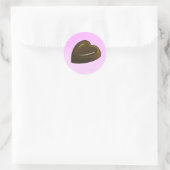 Valentijnsdag Hart Ronde Sticker (Tas)