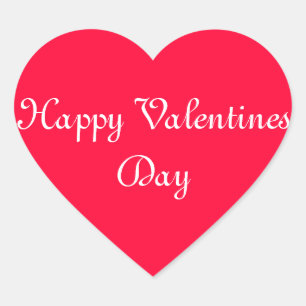 Valentijnsdag Hart Rood Wit Kleurrijk Romatisch Hart Sticker