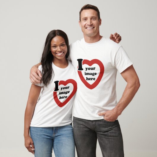 Valentijnsdag hart shirt (Unisex)