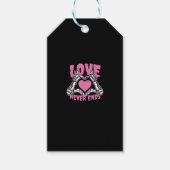 Valentijnsdag Hart Skelet Handen Hart Cadeaulabel (Voorkant)