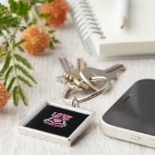 Valentijnsdag Hart Skelet Handen Hart Sleutelhanger (Zijkant)