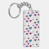 Valentijnsdag hart sleutelhanger (Voorkant Links)