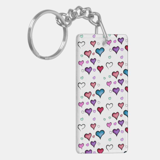 Valentijnsdag hart sleutelhanger (Voorkant Links)