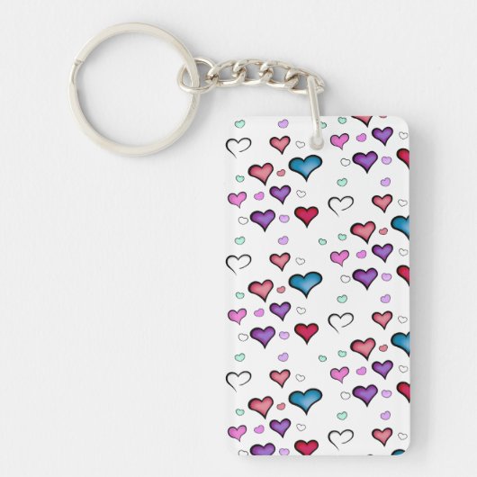 Valentijnsdag hart sleutelhanger (Voorkant)