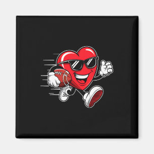Valentijnsdag Hart speelt voetbal jongens meisjes  Magneet