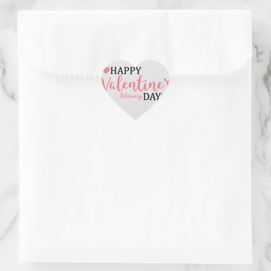 Valentijnsdag Hart Sticker (Tas)