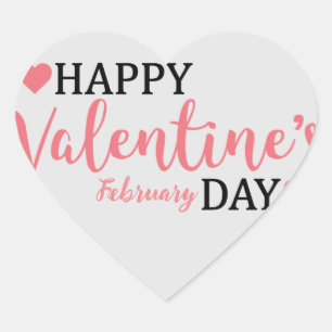 Valentijnsdag Hart Sticker