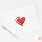 Valentijnsdag Hart Sticker (Envelop)