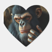 valentijnsdag hart sticker (Voorkant)