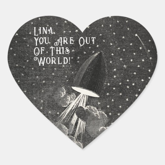 Valentijnsdag Hart Sticker (Voorkant)