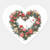 Valentijnsdag Hart Sticker (Voorkant)