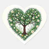 valentijnsdag hart sticker (Voorkant)