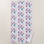 Valentijnsdag hart strandlaken (Voorkant)