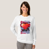 Valentijnsdag hart t-shirt (Voorkant volledig)