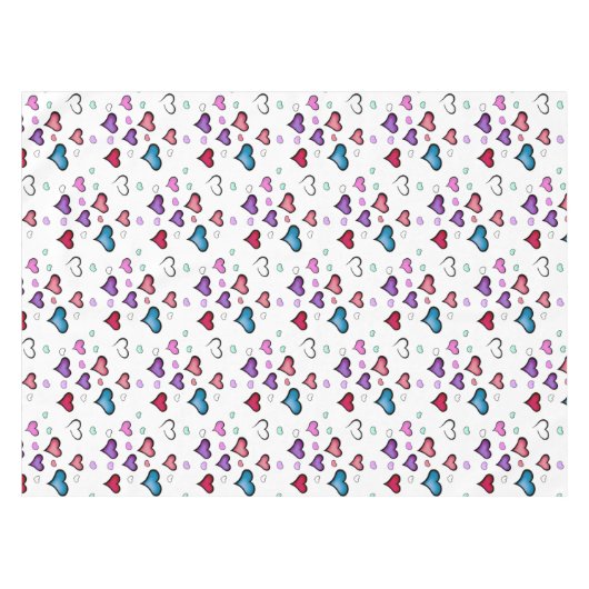 Valentijnsdag hart tablet tafelkleed (Voorkant (Horizontaal))