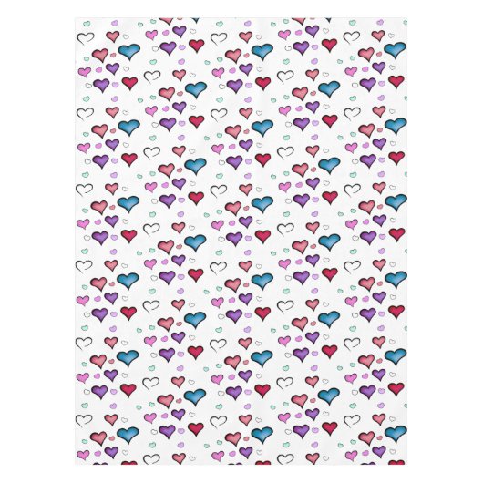 Valentijnsdag hart tablet tafelkleed (Voorkant)