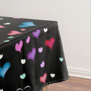 Valentijnsdag hart tafelkleed