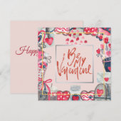 Valentijnsdag Hart Thema's en Liefde  Feestdagenkaart (Voorkant / Achterkant)