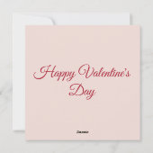 Valentijnsdag Hart Thema's en Liefde  Feestdagenkaart (Achterkant)