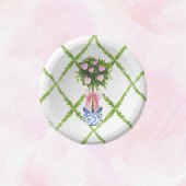 Valentijnsdag hart topiary, grandmillenial papieren bordje