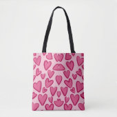 Valentijnsdag Hart Tote Bag (Voorkant)