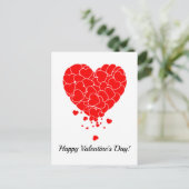 Valentijnsdag - hart van de harten briefkaart (Staand voorkant)
